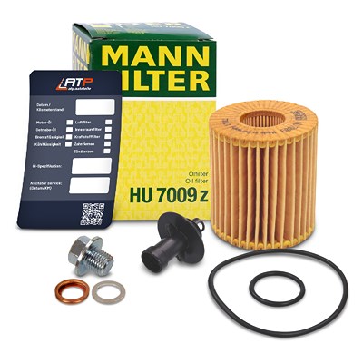 Mann-filter Ölfilter+Schraube+Ölwechselanhänger für Lexus, Toyota von MANN-FILTER