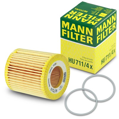Mann-filter Ölfilter [Hersteller-Nr. HU711/4x] für Alfa Romeo, Cadillac, Fiat, Opel, Saab, Suzuki von MANN-FILTER