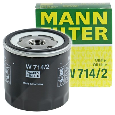 Mann-filter Ölfilter [Hersteller-Nr. W714/2] für Alfa Romeo, Autobianchi, Fiat, Fso, Innocenti, Lancia, Seat, Zastava von MANN-FILTER
