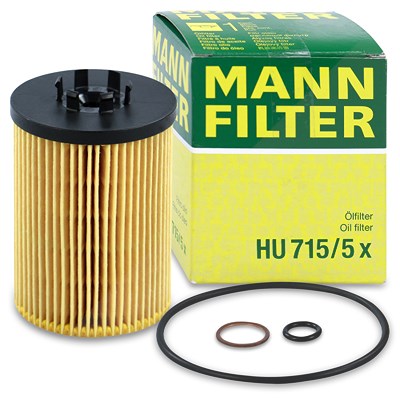 Mann-filter Ölfilter [Hersteller-Nr. HU715/5x] für Alpina, BMW von MANN-FILTER