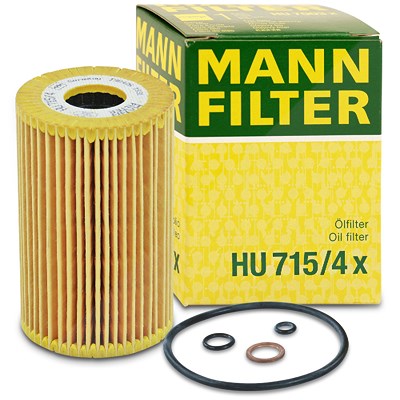 Mann-filter Ölfilter [Hersteller-Nr. HU715/4x] für BMW von MANN-FILTER
