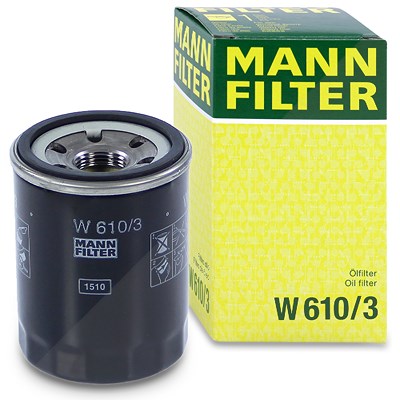Mann-filter Ölfilter [Hersteller-Nr. W610/3] für Alfa Romeo, Chevrolet, Citroën, Fiat, Ford, Ford Usa, Great Wall, Honda, Isuzu, Kia, Lancia, Mazda, M von MANN-FILTER