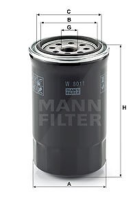 Mann-filter Ölfilter [Hersteller-Nr. W8011] für Hyundai, Kia von MANN-FILTER