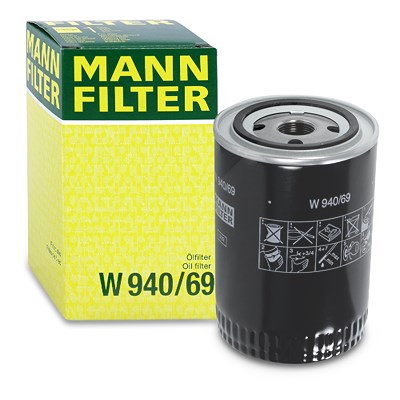 Mann-filter Ölfilter [Hersteller-Nr. W940/69] für Iveco von MANN-FILTER