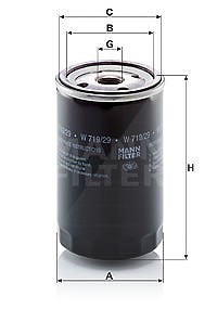 Mann-filter Ölfilter [Hersteller-Nr. W719/29] für Ldv, Lti, Opel, Vauxhall von MANN-FILTER