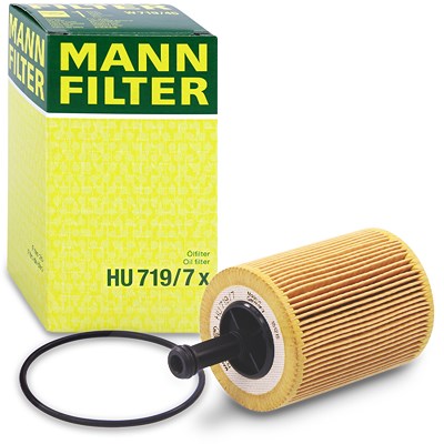 Mann-filter Ölfilter [Hersteller-Nr. HU719/7x] für Audi, Chrysler, Dodge, Ford, Jeep, Mitsubishi, Seat, Skoda, VW von MANN-FILTER