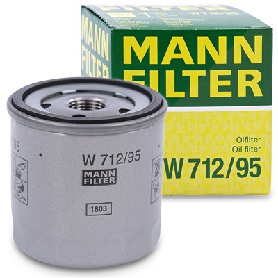 Mann-filter Ölfilter [Hersteller-Nr. W712/95] für Audi, Cupra, Ford, Seat, Skoda, VW von MANN-FILTER