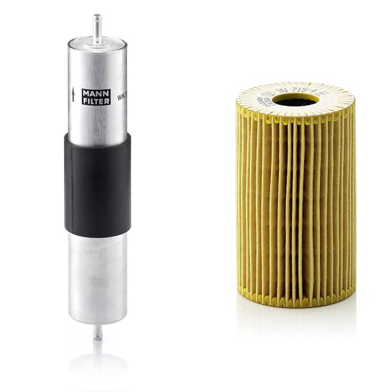 MANN-FILTER WK516 Kraftstoffwechselfilter - für PKW & Ölfilter HU 715/4 X – evotop – Für PKW von MANN-FILTER