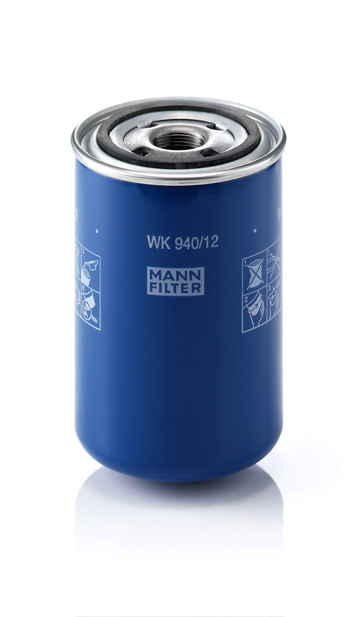 MANN-FILTER WK 940/12 Kraftstofffilter – Für Nutzfahrzeug von MANN-FILTER