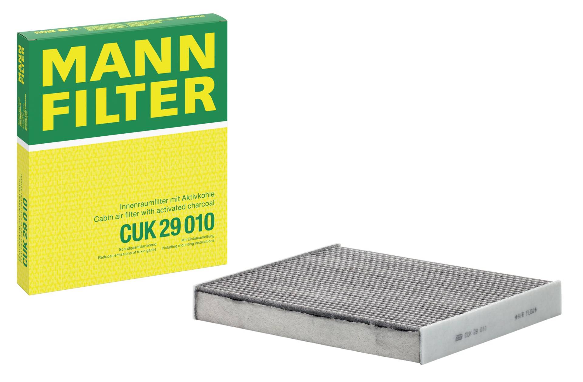 MANN-FILTER CUK 29 010 Innenraumfilter/Kabinenluftfilter - PKW + TRANSPORTER MANN-FILTER CUK 29 010 Innenraumfilter/Kabinenluftfilter - PKW + TRANSPORTER von MANN-FILTER