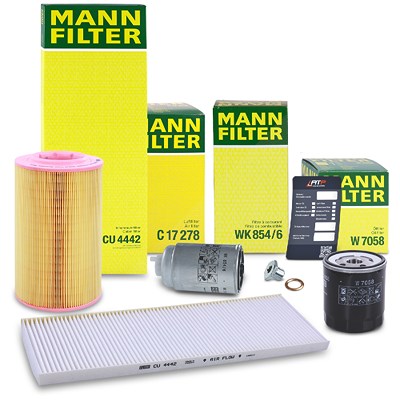 Mann-filter Inspektionspaket Filtersatz SET B für Citroën, Fiat, Peugeot von MANN-FILTER