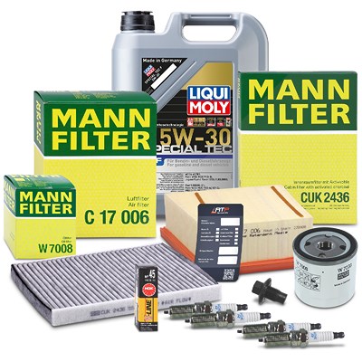 Mann-filter Inspektionspaket Set C + 5l 5W-30 Motoröl für Ford von MANN-FILTER