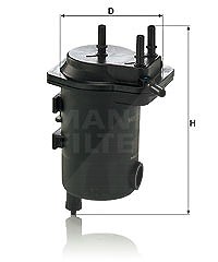 Mann-filter Kraftstofffilter [Hersteller-Nr. WK939/10x] für Renault von MANN-FILTER