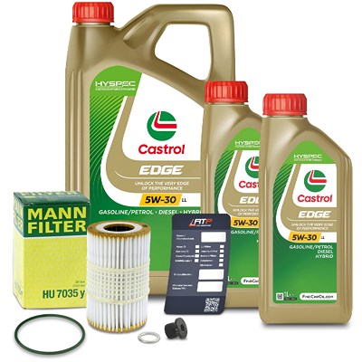 Mann-filter Ölfilter+ 7 L Motoröl 5W-30 LL für Audi von MANN-FILTER