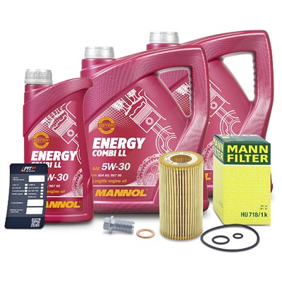 Mann-filter Ölfilter + 11l 5W-30 Motoröl für Mercedes-Benz von MANN-FILTER