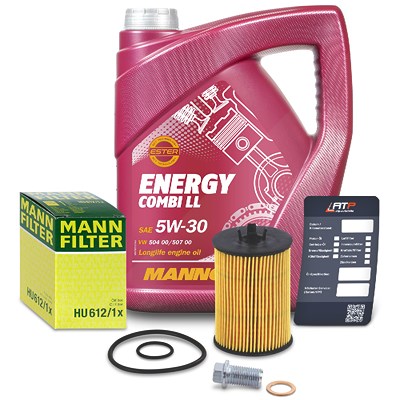 Mann-filter Ölfilter + 5l 5W-30 Motoröl für Mercedes-Benz von MANN-FILTER