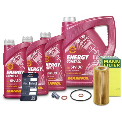Mann-filter Ölfilter + 8l 5W-30 Motoröl für BMW von MANN-FILTER