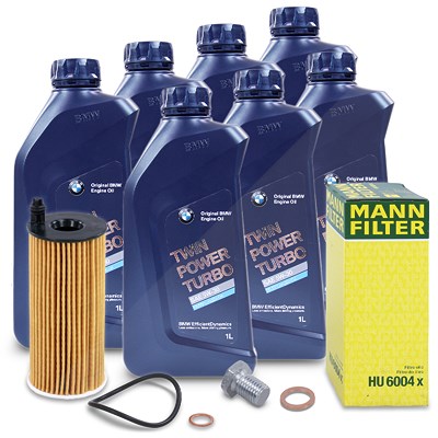 Mann-filter Ölfilter+7l Öl für Alpina, BMW, Mini von MANN-FILTER