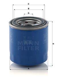 Ölfilter Kompatibel mit KIA Sorento II XM 12-> von MANN-FILTER