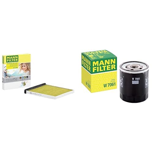 Original MANN-FILTER Innenraumfilter FP 24 009 – FreciousPlus Biofunktionaler Pollenfilter – Für PKW & Original MANN-FILTER Ölfilter W 7061 – Für PKW von MANN-FILTER
