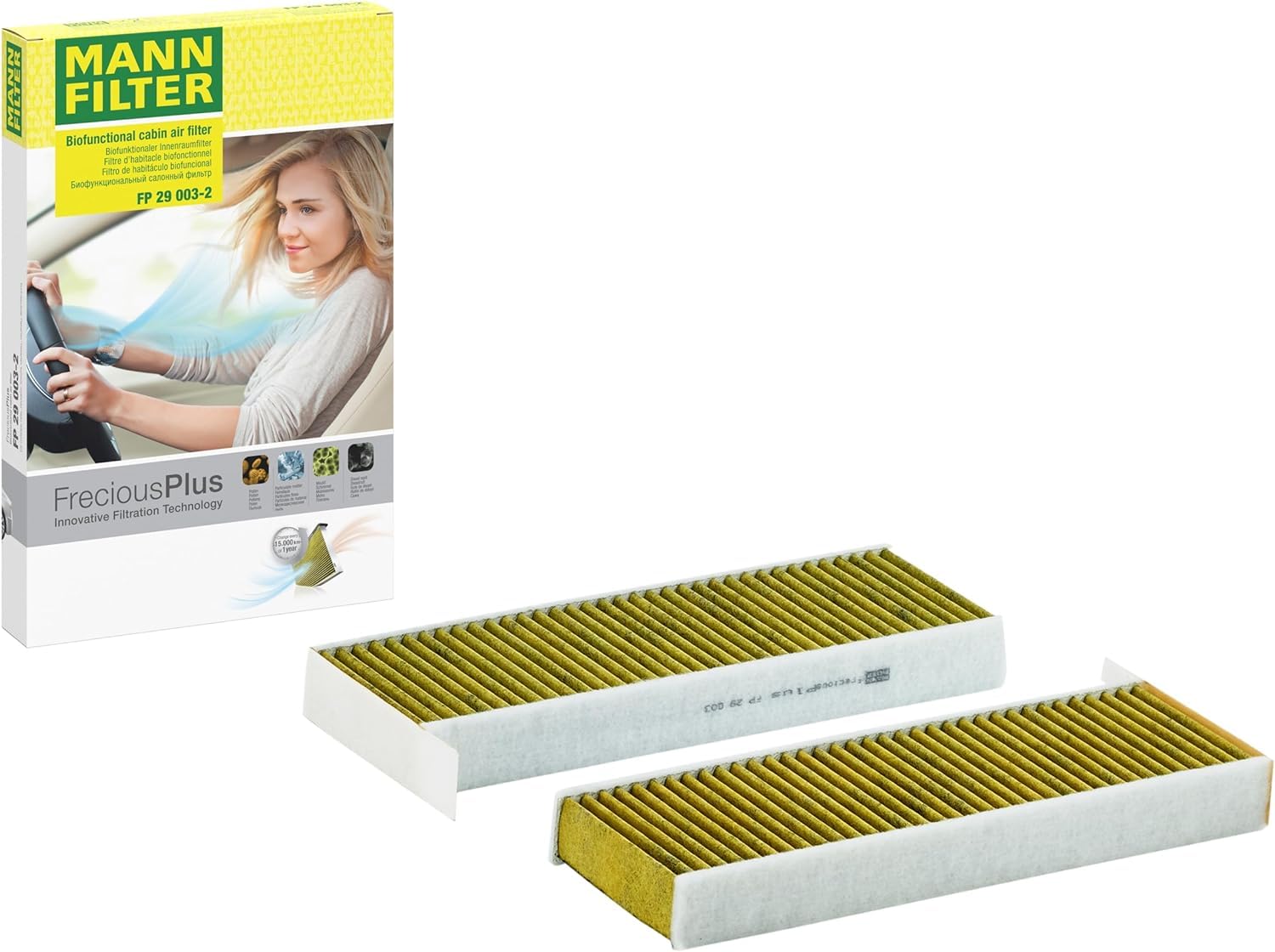 MANN-FILTER FP 29 003-2 Innenraumfilter – FreciousPlus Biofunktionaler Pollenfilter – Für Transporter MANN-FILTER FP 29 003-2 Innenraumfilter – FreciousPlus Biofunktionaler Pollenfilter – Für Transporter von MANN-FILTER