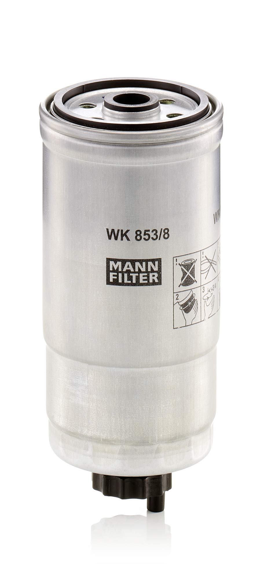 MANN-FILTER WK 853/8 Kraftstofffilter – Für PKW von MANN-FILTER