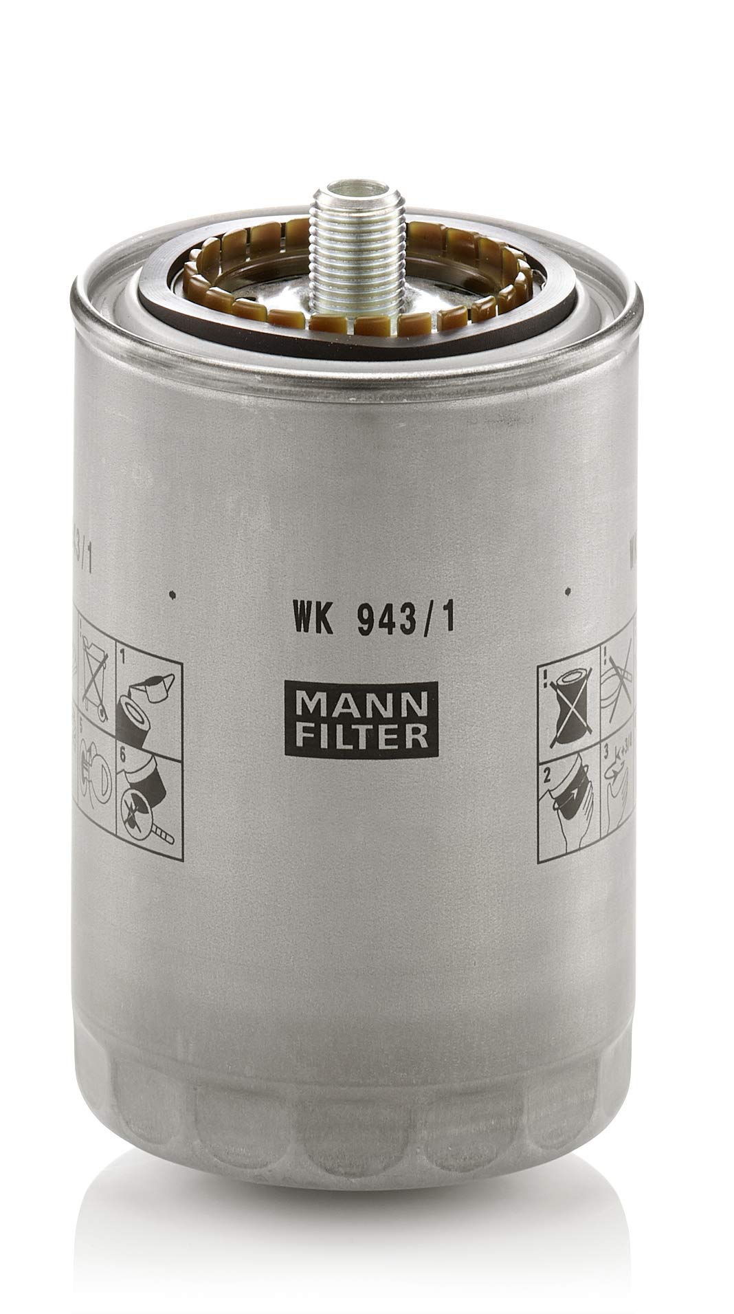 MANN-FILTER WK 943/1 Kraftstofffilter – Für Nutzfahrzeug von MANN-FILTER