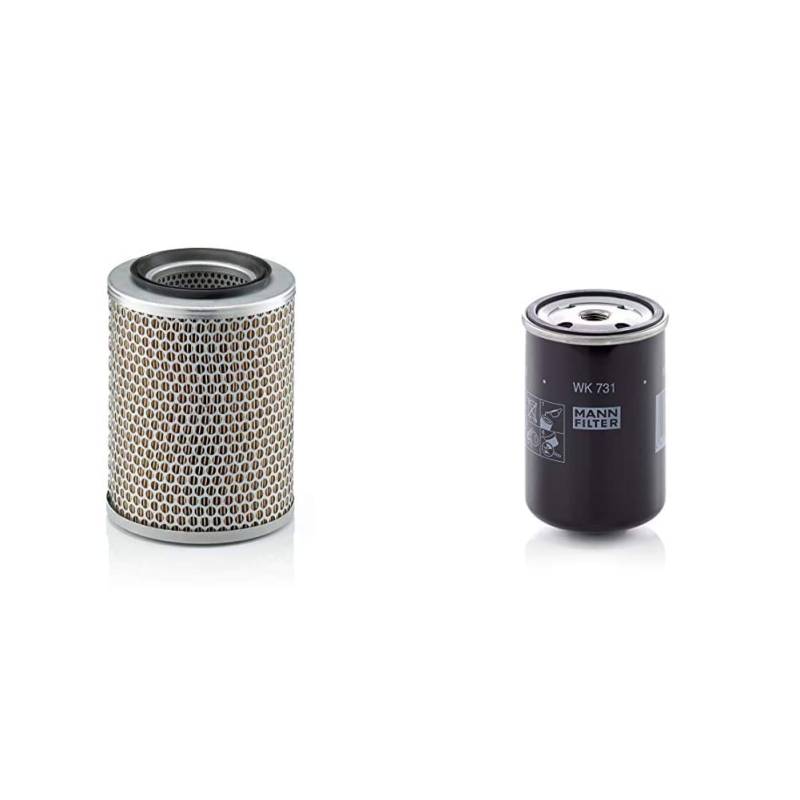 Original MANN-FILTER Luftfilter C 17 134 – Für Nutzfahrzeuge & Kraftstofffilter WK 731 – Für PKW von Mann Filter