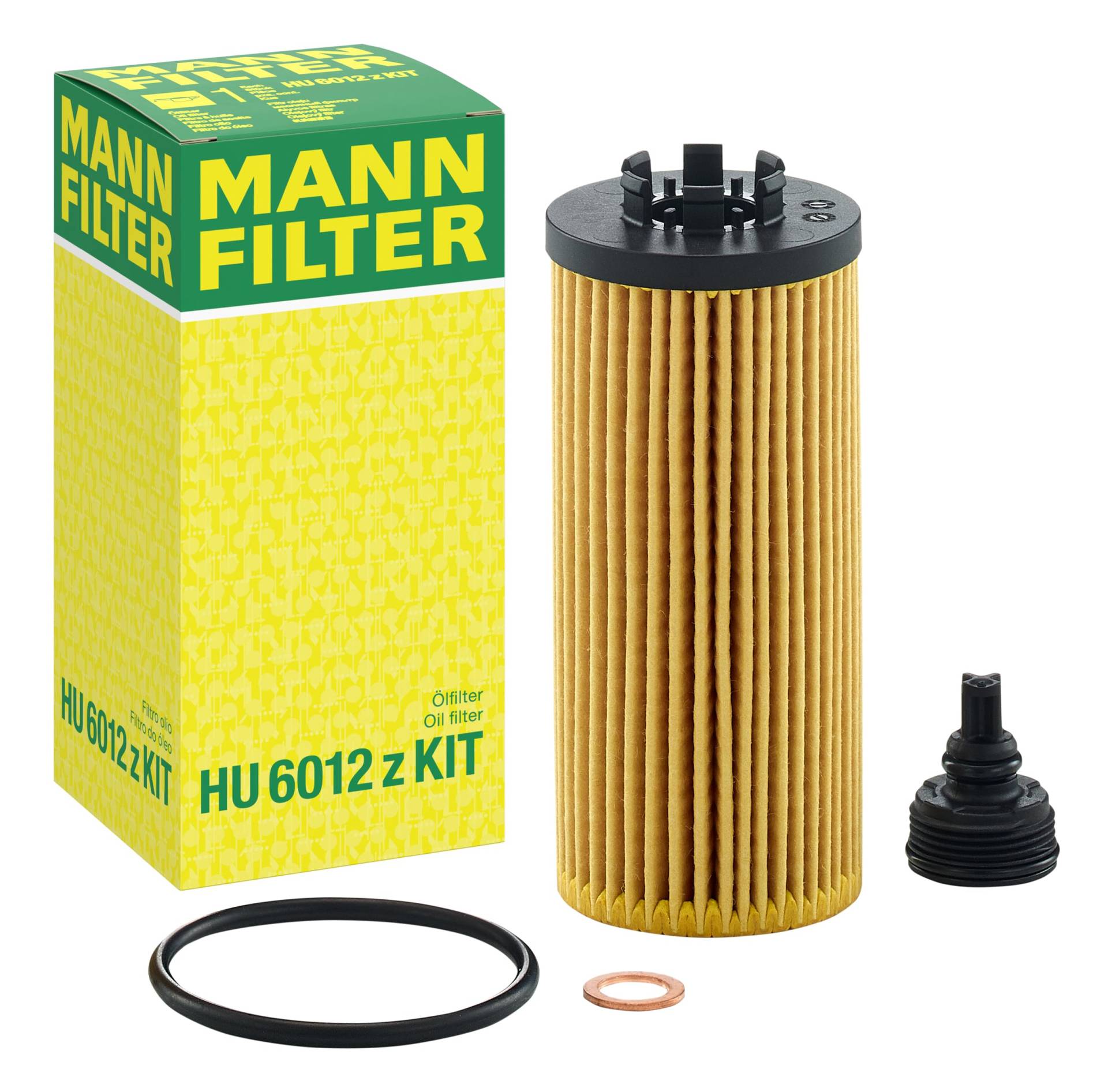 MANN-FILTER HU 6012 z KIT Ölfilter – Ölfilter Satz mit Dichtung / Dichtungssatz – Für PKW von MANN-FILTER