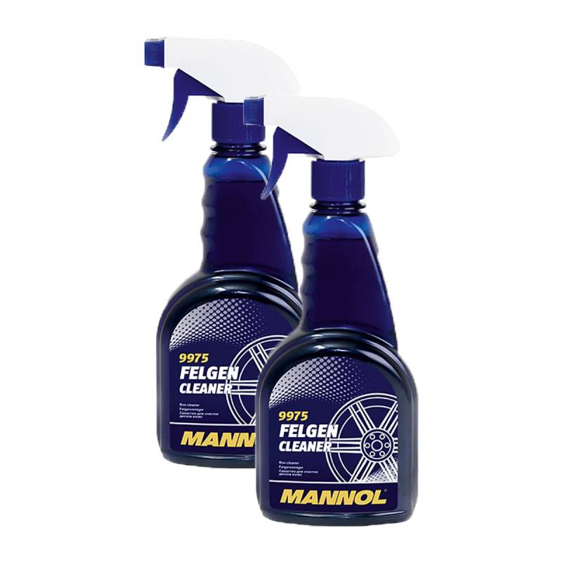 2X MANNOL 9975 Felgen Cleaner Felgenreiniger Alufelgen und Stahlfelgen 500ml von MANNOL