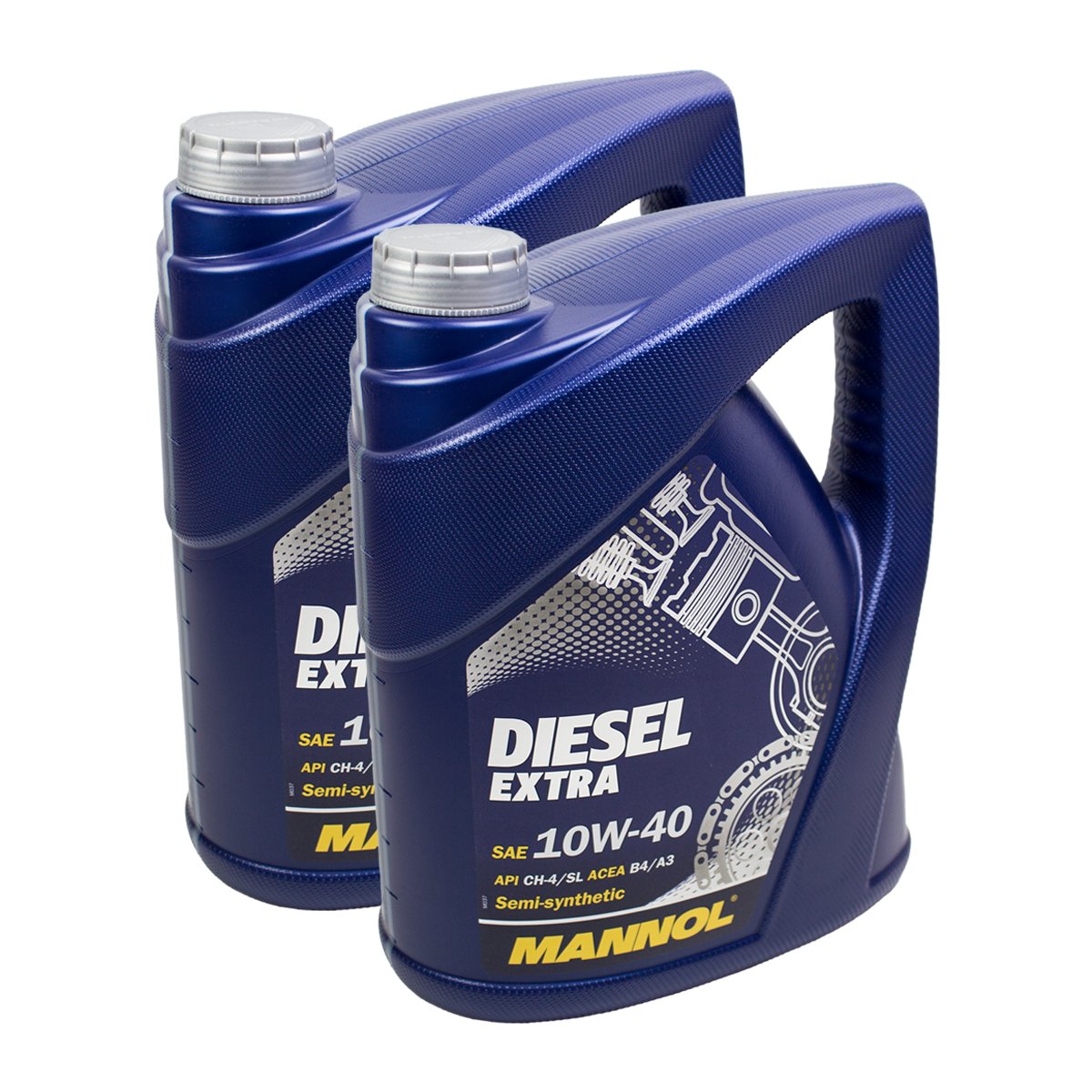 2X MANNOL MN7504-5 Diesel Extra 10W-40 Motoröl API CH-4/SL 5L 2X MANNOL MN7504-5 Diesel Extra 10W-40 Motoröl API CH-4/SL 5L von MANNOL_bundle