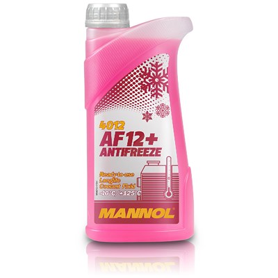 Mannol 1 L Antifreeze AF12+ (-40) Longlife Kühlerfrostschutzmittel [Hersteller-Nr. MN4012-1] von MANNOL