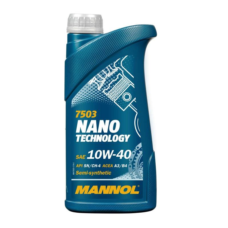 1 Liter Original MANNOL Motoröl Nano Technology 10W-40 API SM/CF Engine Oil Öl von MANNOL