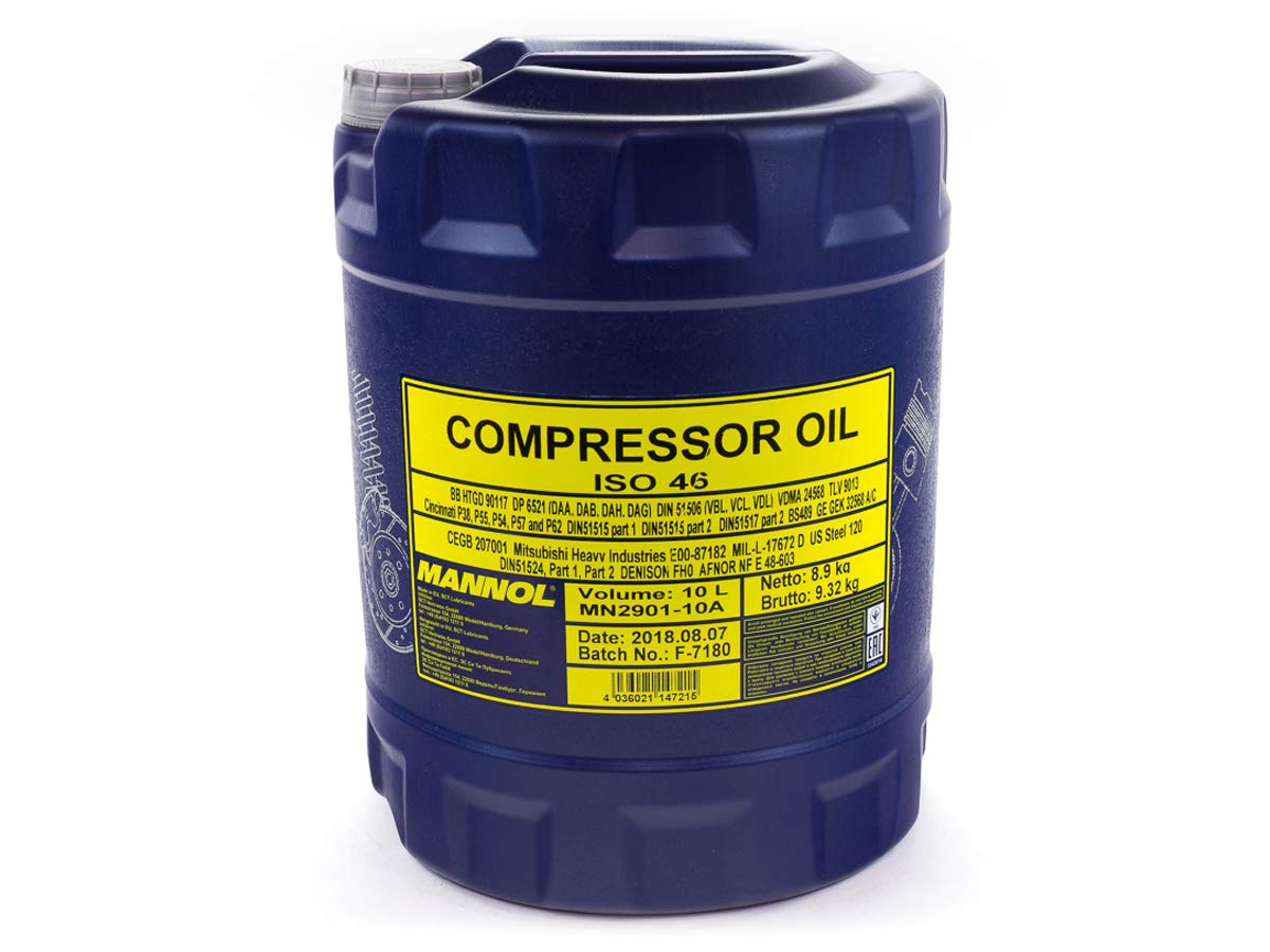 10L Mannol Compressor Oil ISO 46 Kompressoröl von MANNOL
