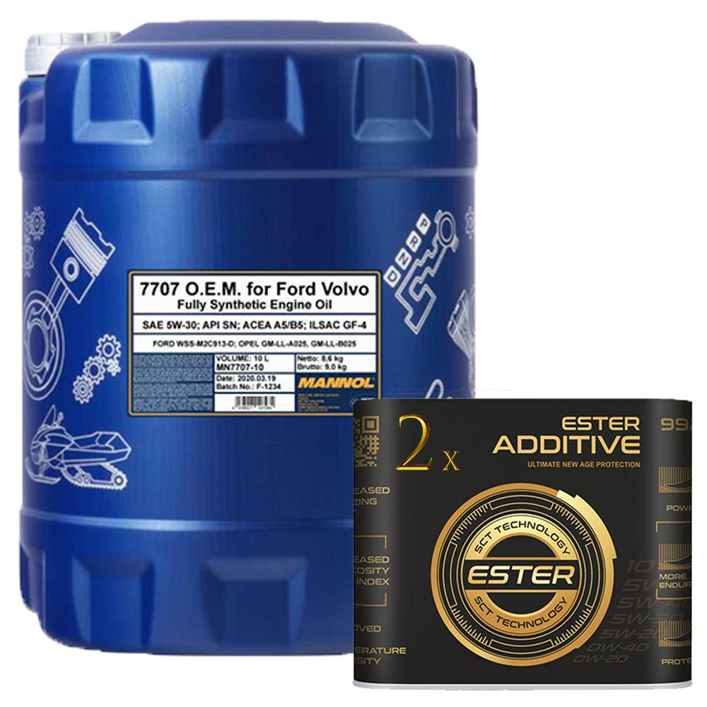10 Liter, MANNOL 5W-30 O.E.M. 7707 A5 B5 WSS-M2C913-B/C/D inkl 9929 Motoröladditiv 10 Liter, MANNOL 5W-30 O.E.M. 7707 A5 B5 WSS-M2C913-B/C/D inkl 9929 Motoröladditiv von MANNOL