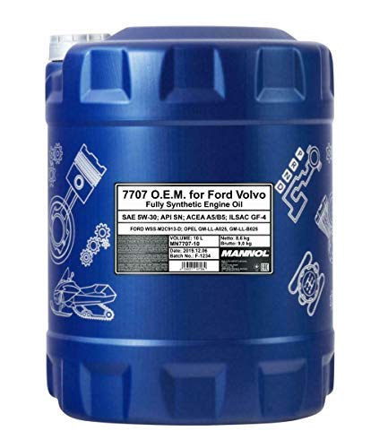10 Liter, MANNOL 7707 5W-30 ACEA A5 B5 MOTORÖL 10 Liter, MANNOL 7707 5W-30 ACEA A5 B5 MOTORÖL von MANNOL