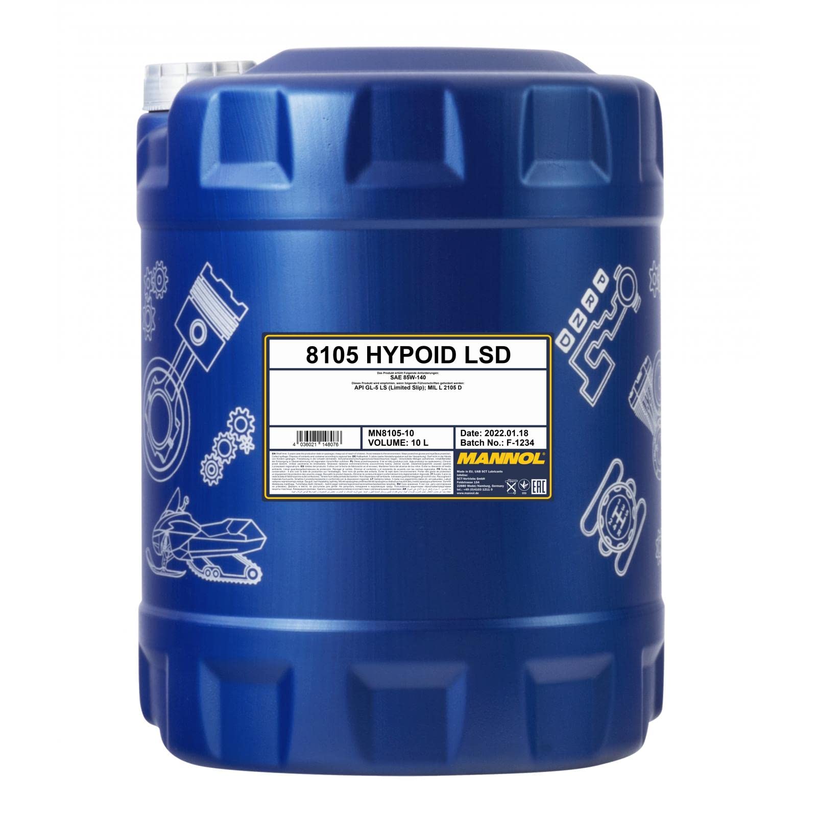 MANNOL Hypoid LSD 85W-140 GL-5 10 L MANNOL Hypoid LSD 85W-140 GL-5 10 L von MANNOL