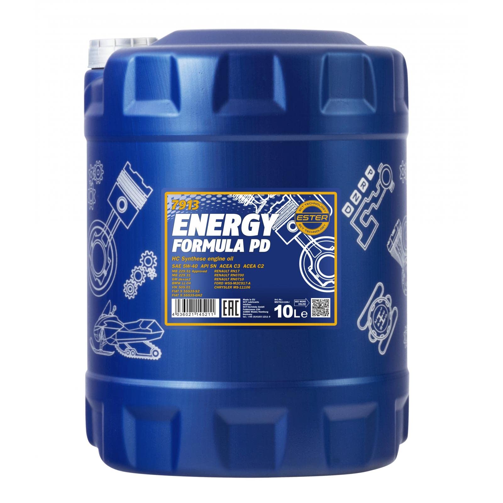 10L Mannol Energy Formula PD 5W-40 von MANNOL