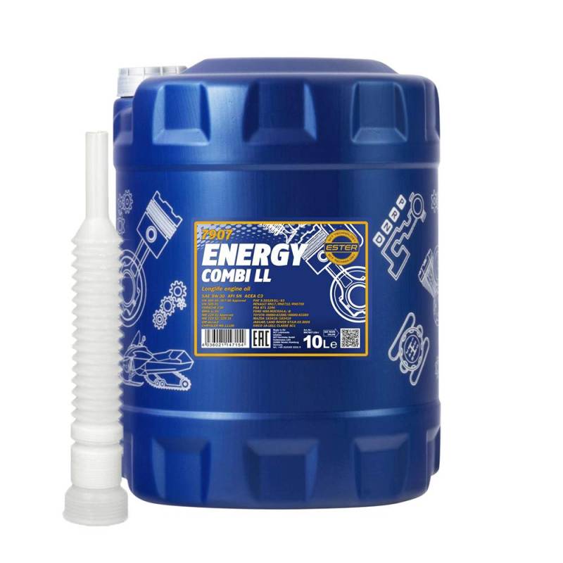 10l, MANNOL 7907 Energy Combi LL 5W-30 Longlife III + Ausgießer von MANNOL