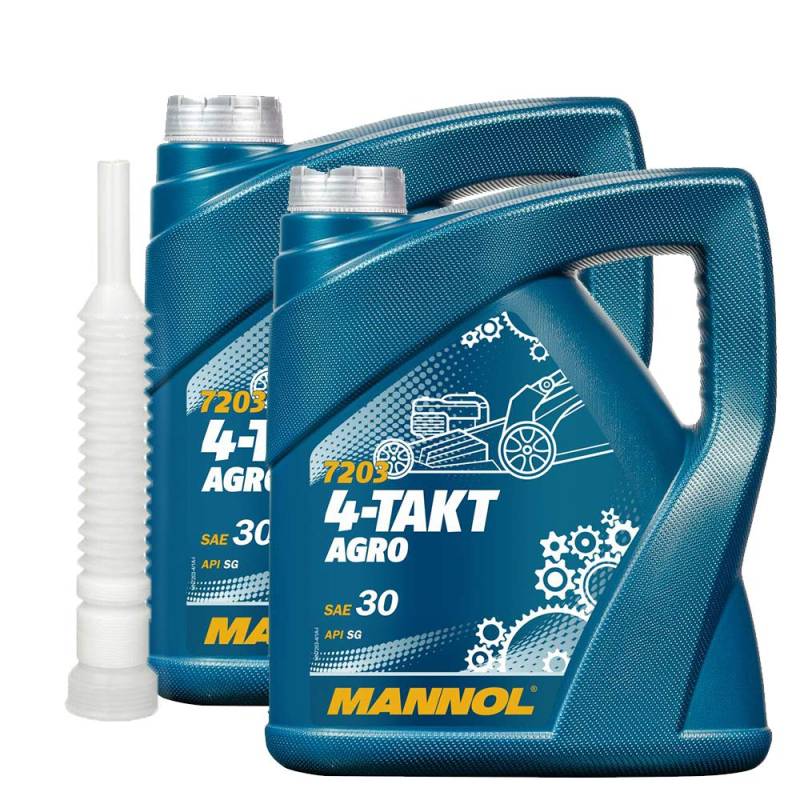 2 x4l, MANNOL 7203 4-Takt Agro SAE 30 API SG + Ausgießer von MANNOL