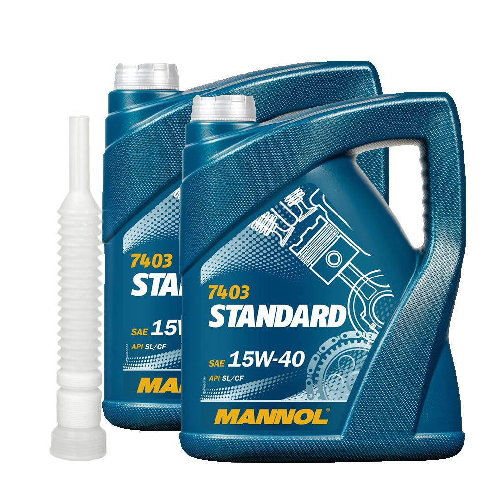 2 x5l, MANNOL 7403 Standard 15W-40 Öl + Ausgießer 2 x5l, MANNOL 7403 Standard 15W-40 Öl + Ausgießer von MANNOL