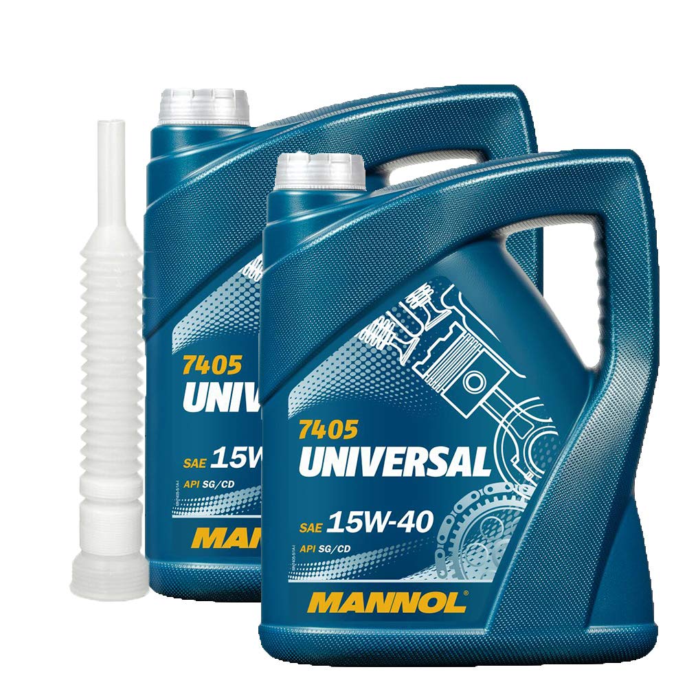 2 x5l, MANNOL 7405 Universal 15W-40 Schlepper Oldtimer Öl + Ausgießer von MANNOL