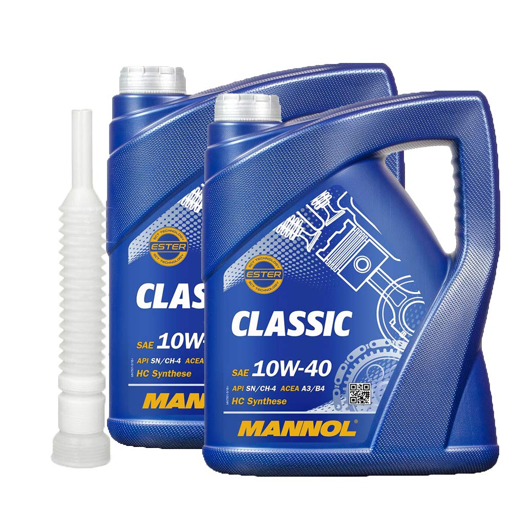 2 x5l, MANNOL CLASSIC 10W-40 MOTORÖL Ausgießer 2 x5l, MANNOL CLASSIC 10W-40 MOTORÖL Ausgießer von MANNOL