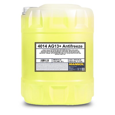 Mannol 20 L AG13+ Advanced Antifreeze -40°C Kühlerfrostschutzmittel [Hersteller-Nr. MN4014-20] von MANNOL