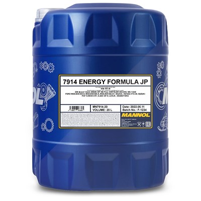 Mannol 20 L Energy Formula JP 5W-30 Motoröl [Hersteller-Nr. MN7914-20] von MANNOL