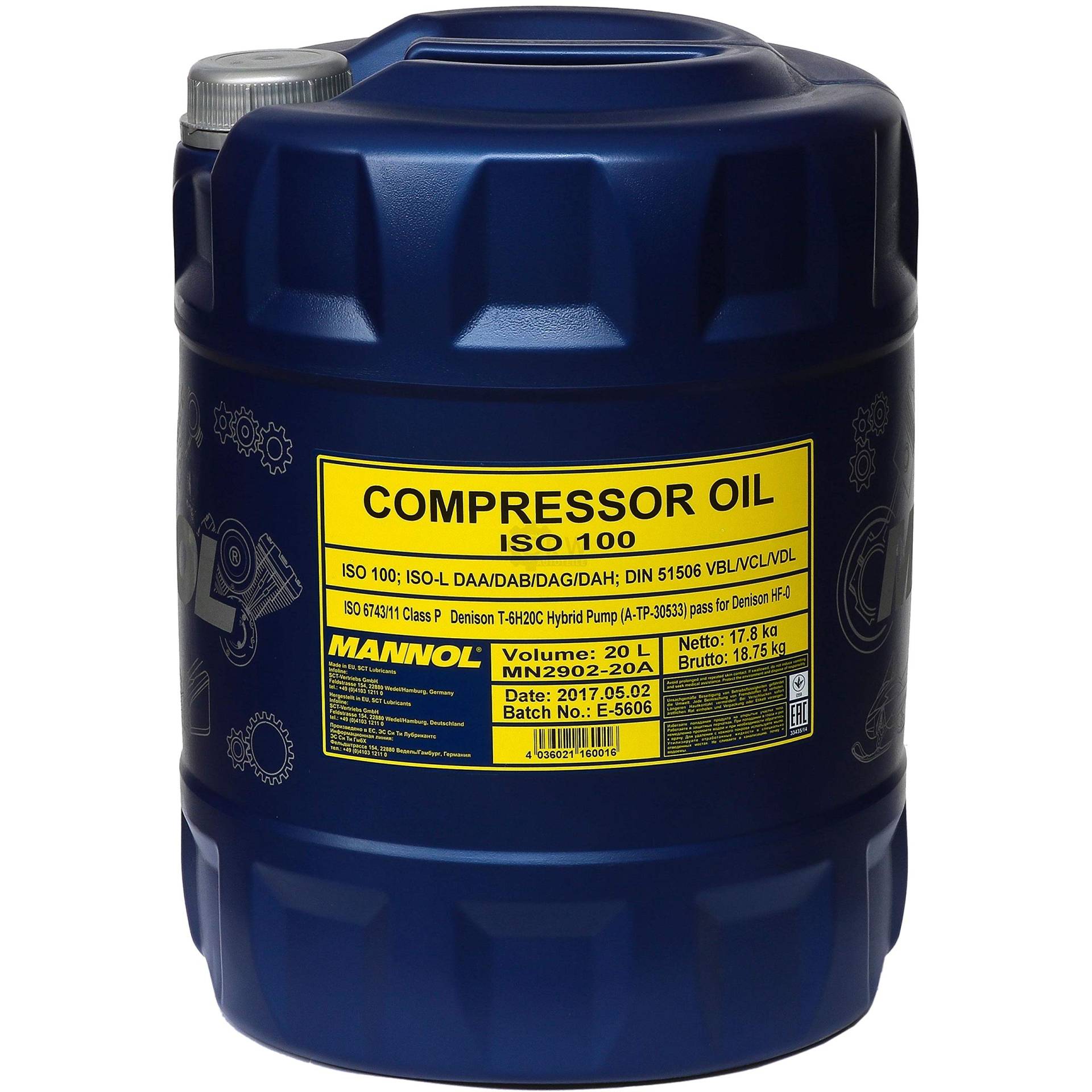 MANNOL Compressor Oil ISO 100 2902 20 L MANNOL Compressor Oil ISO 100 2902 20 L von MANNOL