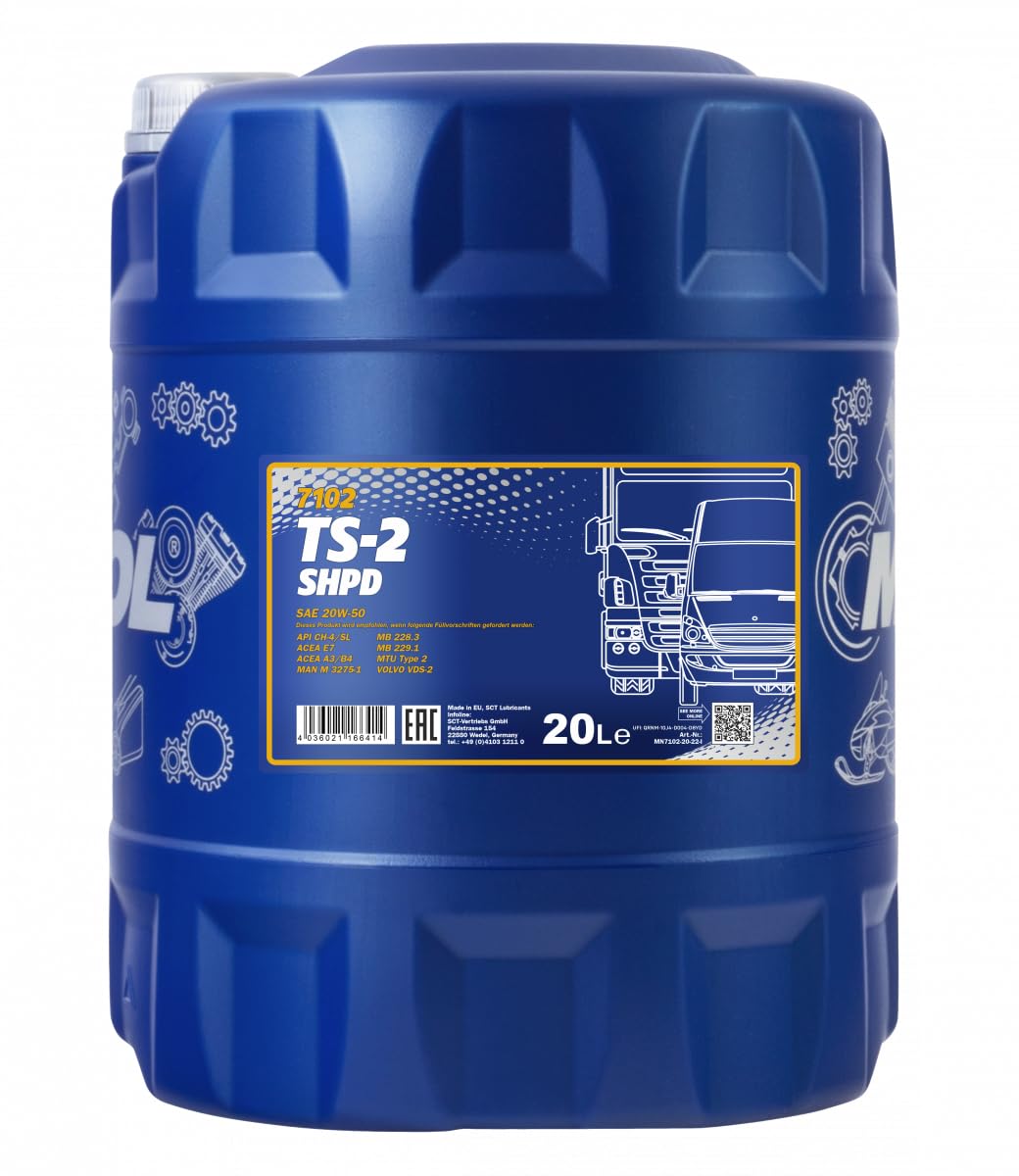 MANNOL TS-2 SHPD 20W-50 20 L MANNOL TS-2 SHPD 20W-50 20 L von MANNOL