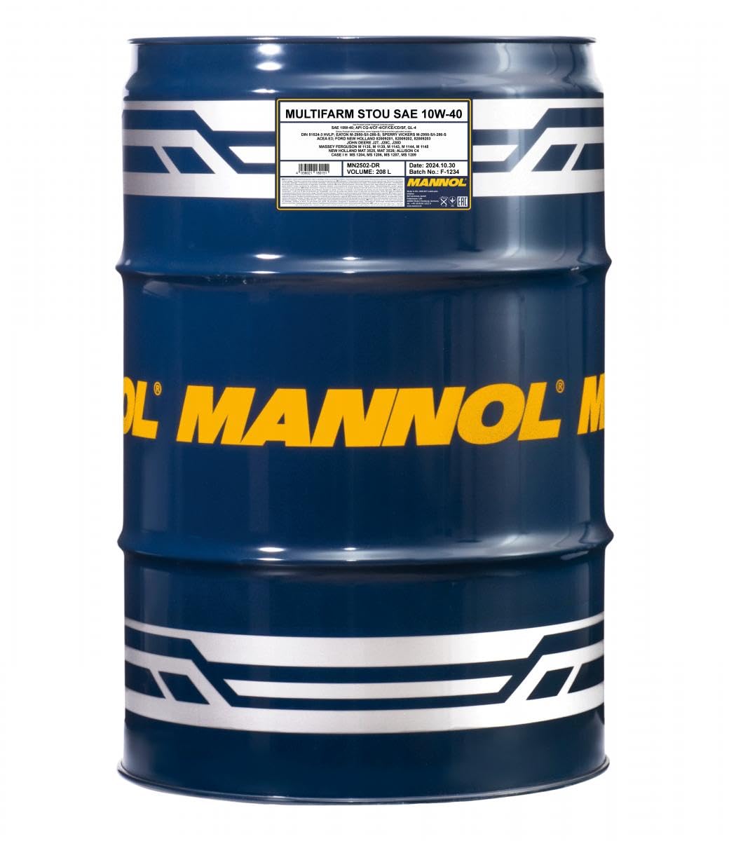 208L Mannol Motoröl Multifarm STOU 10W-40 von MANNOL