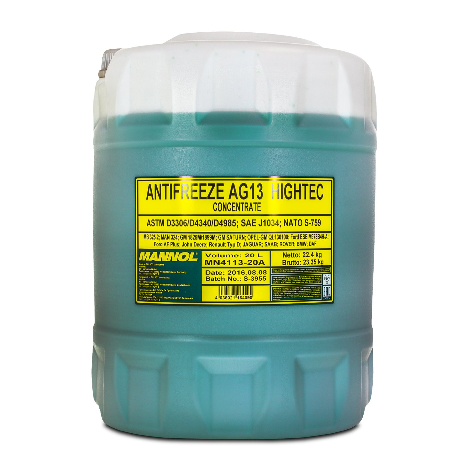 MANNOL Antifreeze AG13 Hightec 20 L MANNOL Antifreeze AG13 Hightec 20 L von MANNOL