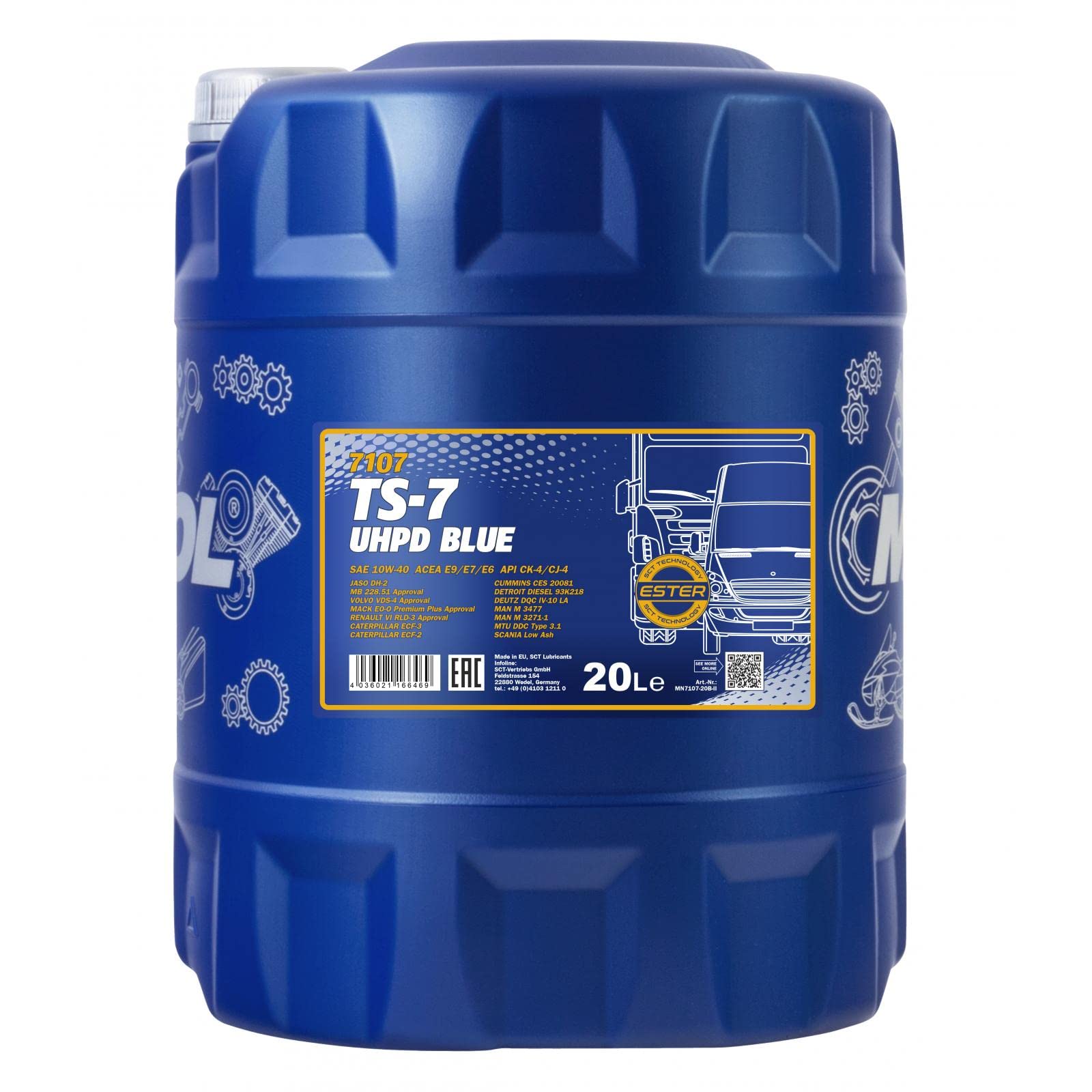 MANNOL TS-7 UHPD 10W-40 Blue 20 L MANNOL TS-7 UHPD 10W-40 Blue 20 L von MANNOL